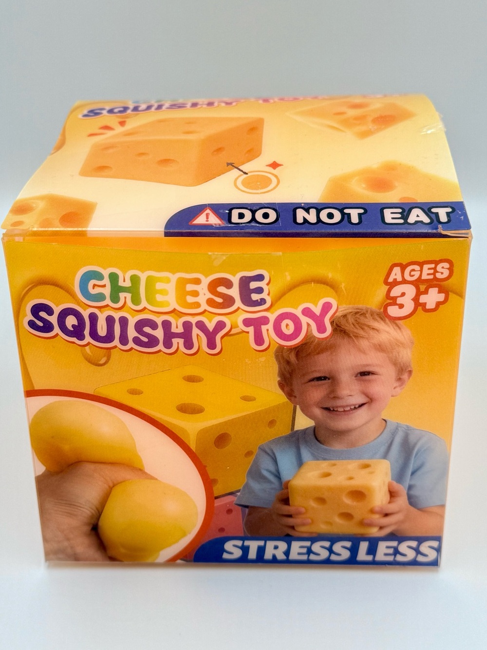 NEW Viral Jumbo Cheese 🧀 Squishy Fidget Toy